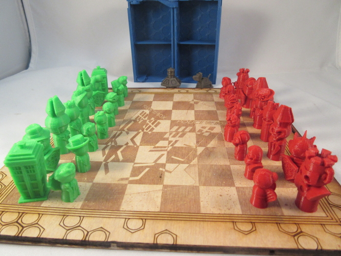 Doctor Who Chess Set Play Set 3D Print 209244