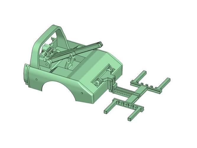 Crawler Scaler RC Car Truck Wrecker Tool for Wrecker Body 3D Print 209631 Crawler Scaler RC Car Truck Wrecker Tool for Wrecker Body 3D Print 209631