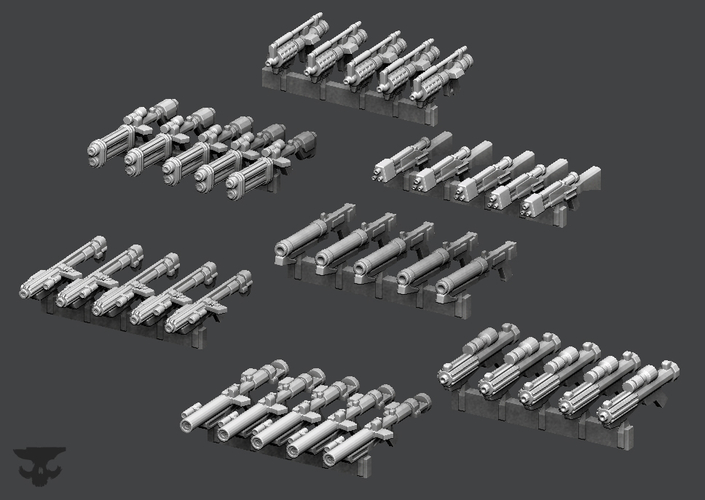Blaster Bundle wave 1 3D Print 209661 Blaster Bundle wave 1 3D Print 209661