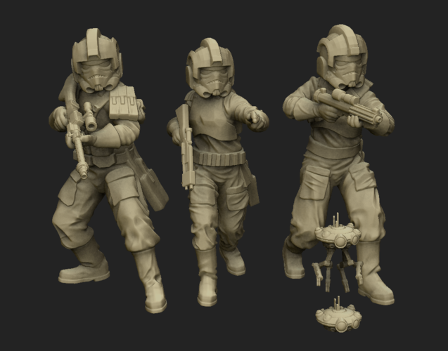 Ember Squad (with helmet) 3D Print 209895 Ember Squad (with helmet) 3D Print 209895