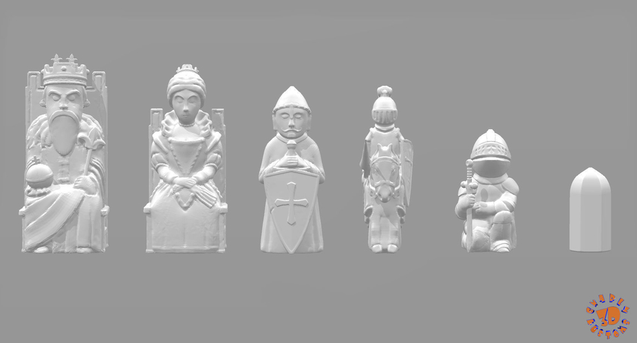 Chess Set 6 3D Print 209989 Chess Set 6 3D Print 209989