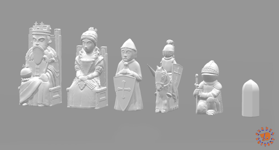 Chess Set 6 3D Print 209994 Chess Set 6 3D Print 209994