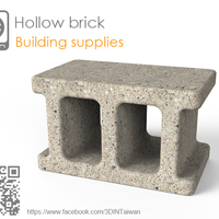 Small Hollow brick 3D Printing 210237