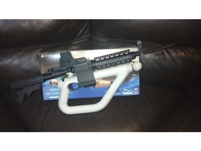 Ps4 VR aim controller adapted 3D Print 211326 Ps4 VR aim controller adapted 3D Print 211326