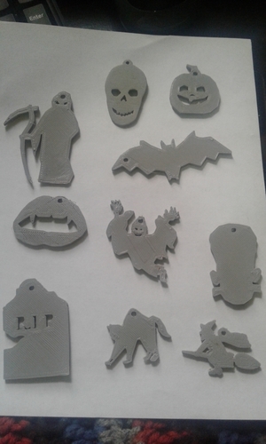 Halloween Keychain Collection 3D Print 211417