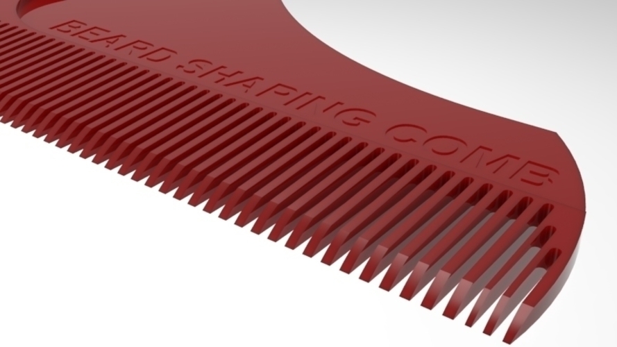 beard shaping comb 3D Print 211422