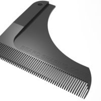 Small beard shaping comb 3D Printing 211424
