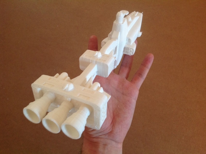 Babylon 5 Hyperion heavy cruiser 3D Print 211668 Babylon 5 Hyperion heavy cruiser 3D Print 211668