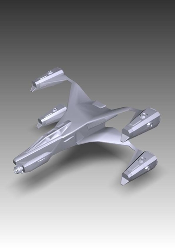 Babylon 5 Thunderbolt fighter 3D Print 211706 Babylon 5 Thunderbolt fighter 3D Print 211706
