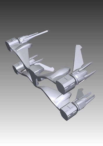 Babylon 5 Thunderbolt fighter 3D Print 211707 Babylon 5 Thunderbolt fighter 3D Print 211707