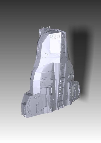 Stargate Atlantis ancient battlecruiser 3D Print 211761 Stargate Atlantis ancient battlecruiser 3D Print 211761