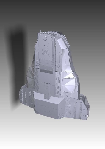 Stargate Atlantis ancient battlecruiser 3D Print 211762 Stargate Atlantis ancient battlecruiser 3D Print 211762