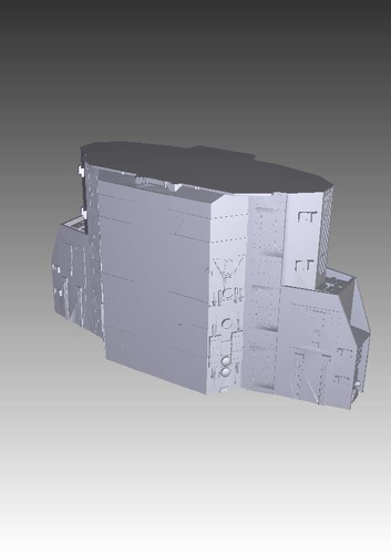 Stargate Atlantis ancient battlecruiser 3D Print 211764 Stargate Atlantis ancient battlecruiser 3D Print 211764