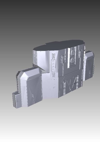 Stargate Atlantis ancient battlecruiser 3D Print 211766 Stargate Atlantis ancient battlecruiser 3D Print 211766