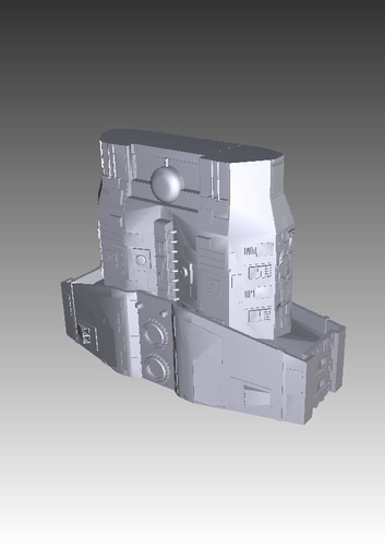 Stargate Atlantis ancient battlecruiser 3D Print 211769 Stargate Atlantis ancient battlecruiser 3D Print 211769