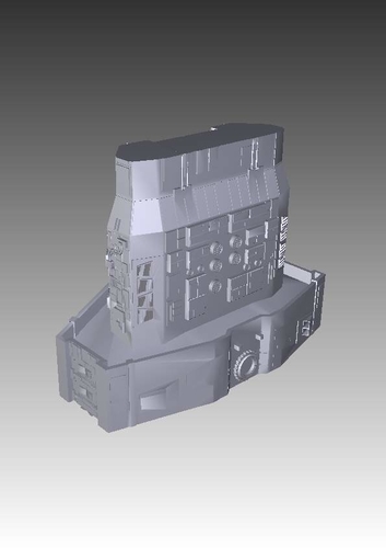 Stargate Atlantis ancient battlecruiser 3D Print 211770 Stargate Atlantis ancient battlecruiser 3D Print 211770