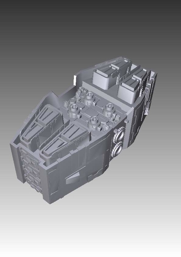 Stargate Atlantis ancient battlecruiser 3D Print 211771 Stargate Atlantis ancient battlecruiser 3D Print 211771