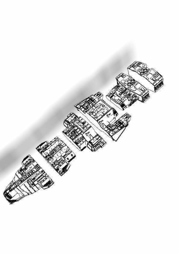 Stargate Atlantis ancient battlecruiser 3D Print 211772 Stargate Atlantis ancient battlecruiser 3D Print 211772
