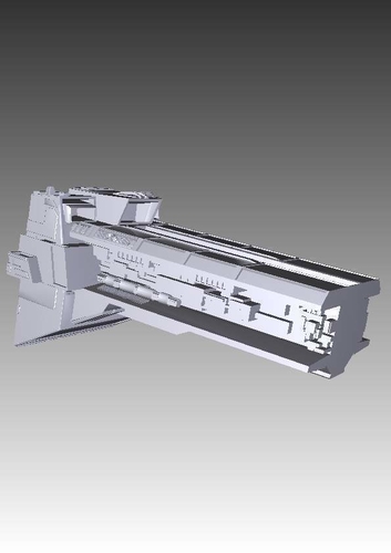 Stargate SG-1 Prometheus Tauri spaceship 3D Print 211777 Stargate SG-1 Prometheus Tauri spaceship 3D Print 211777