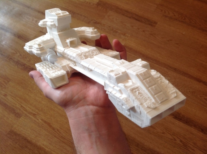 Stargate SG-1 Prometheus Tauri spaceship 3D Print 211787 Stargate SG-1 Prometheus Tauri spaceship 3D Print 211787