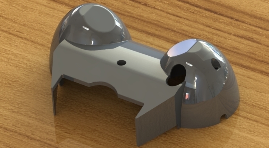 The lower part of the motorcycle dashboard housing 3D Print 211876