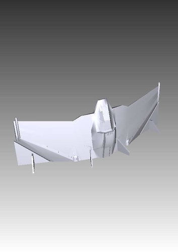 Stargate SG-1/Atlantis F-302 Tauri fighter 3D Print 211889 Stargate SG-1/Atlantis F-302 Tauri fighter 3D Print 211889