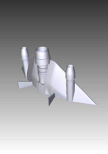 Stargate SG-1/Atlantis F-302 Tauri fighter 3D Print 211891 Stargate SG-1/Atlantis F-302 Tauri fighter 3D Print 211891