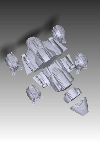 Prometheus spaceship from Prometheus movie 3D Print 211915 Prometheus spaceship from Prometheus movie 3D Print 211915
