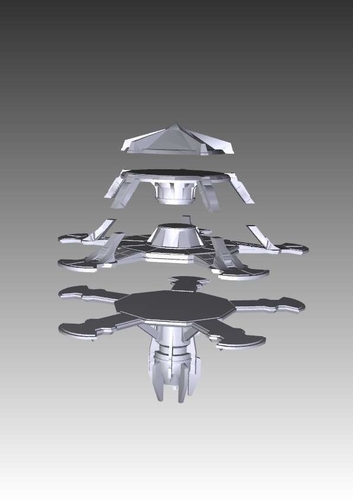 Stargate SG-1 Guauld Hassara Station 3D Print 211930 Stargate SG-1 Guauld Hassara Station 3D Print 211930