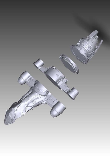 Firefly Serenity spaceship from Firefly 3D Print 212081 Firefly Serenity spaceship from Firefly 3D Print 212081