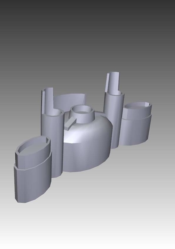 Star Wars KOTOR Hammerhead cruiser 3D Print 212109 Star Wars KOTOR Hammerhead cruiser 3D Print 212109