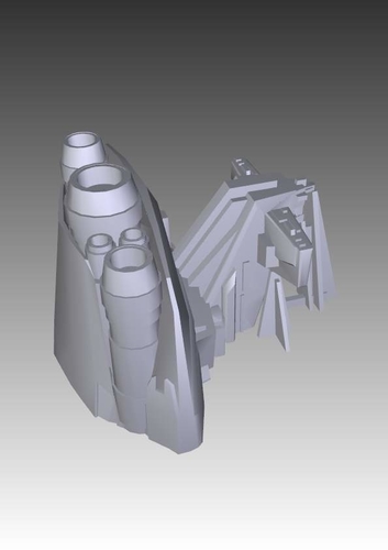 Star Wars KOTOR Leviathan Sith cruiser 3D Print 212123 Star Wars KOTOR Leviathan Sith cruiser 3D Print 212123