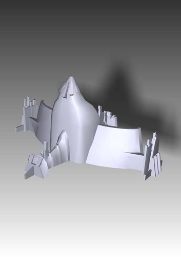 Stargate SG-1 Replicator's spaceship 3D Print 212195 Stargate SG-1 Replicator's spaceship 3D Print 212195