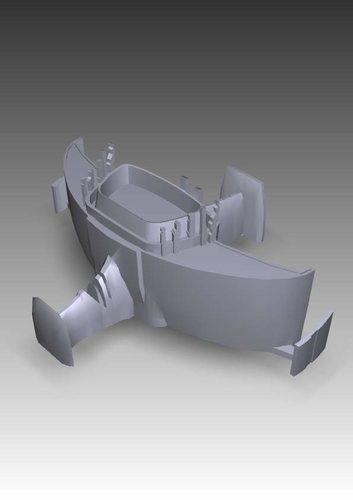 Stargate SG-1 Replicator's spaceship 3D Print 212196 Stargate SG-1 Replicator's spaceship 3D Print 212196