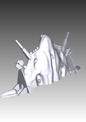 Stargate Atlantis Wraith Super-Hive 3D Print 212222 Stargate Atlantis Wraith Super-Hive 3D Print 212222