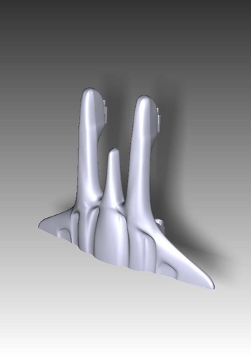 Stargate Atlantis Wraith cruiser 3D Print 212295 Stargate Atlantis Wraith cruiser 3D Print 212295