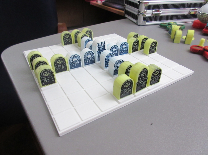 Thrones and Bones Board Game - Kid Made 3D Print 212525
