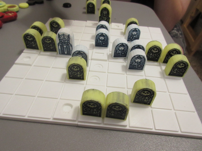 Thrones and Bones Board Game - Kid Made 3D Print 212527