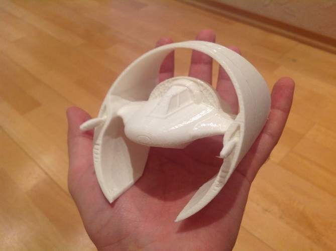 Stargate SG-1 Guauld Needle Threader glider 3D Print 212670 Stargate SG-1 Guauld Needle Threader glider 3D Print 212670
