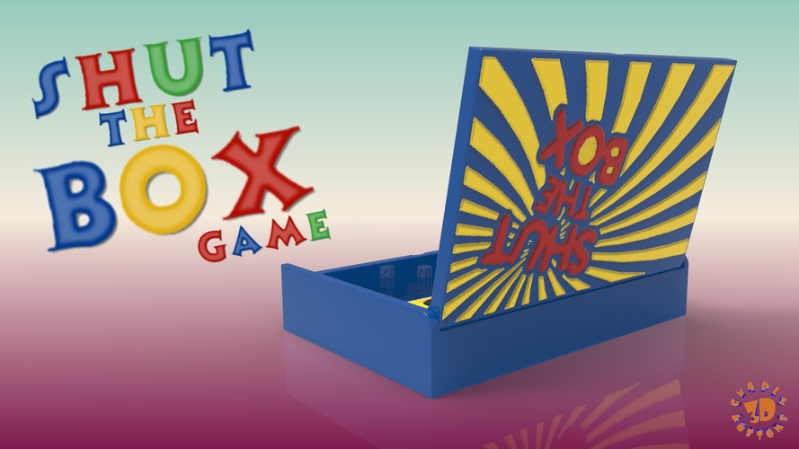 Shut The BOX Game 3D Print 212929