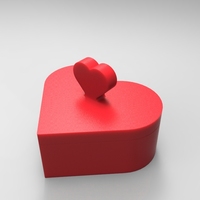 Small Heart Jewelry box V1.5 (updated) 3D Printing 21322