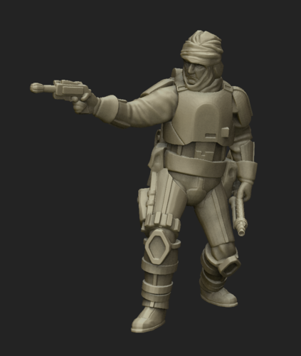 Nerfed Bounty Hunter 3D Print 213270 Nerfed Bounty Hunter 3D Print 213270