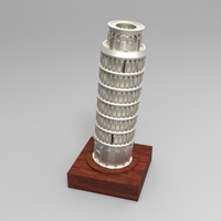 Small The Leaning Tower of Pisa 3D Printing 21329