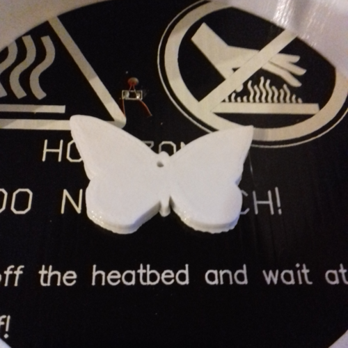 Butterfly Silhouette Key Chain 3D Print 213314 Butterfly Silhouette Key Chain 3D Print 213314