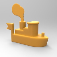 Small Toy ship 3D Printing 21340