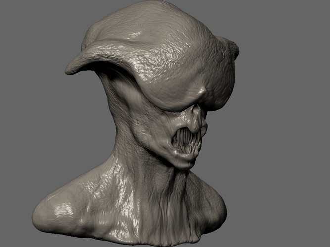 Creature Bust 3D Print 213523 Creature Bust 3D Print 213523
