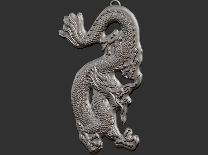 Dragon Pendant 3D Print 213530 Dragon Pendant 3D Print 213530