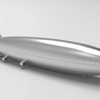 Small LZ 129 Hindenburg 3D Printing 21355