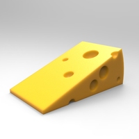 Small Cheese door stopper 3D Printing 21362