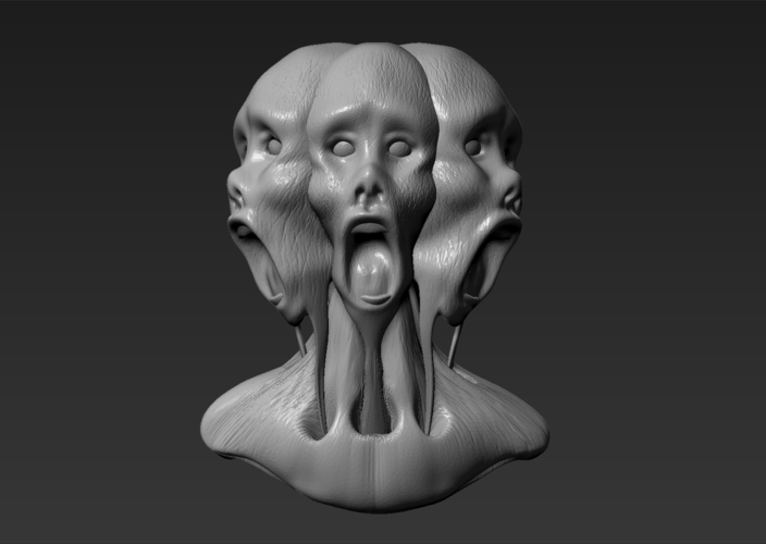 Horror Head 3D Print 213835 Horror Head 3D Print 213835